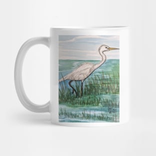 Egret in the wetlands Mug